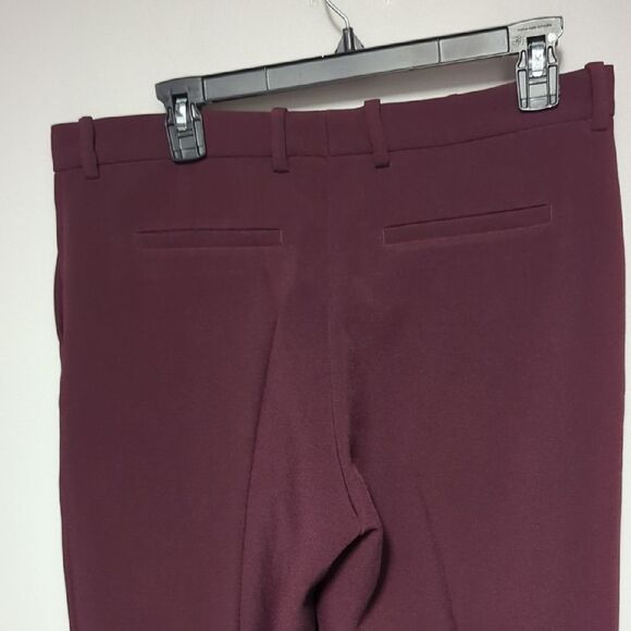NWT The Kooples Maroon Straight Leg Pants - Picture 4 of 7